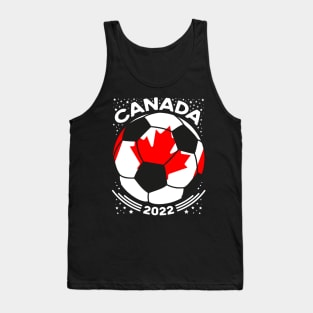 Canada Flag Soccer Football Team Tank Top